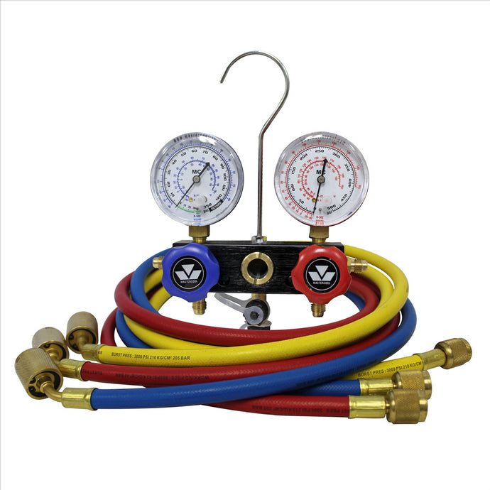 Mastercool Aluminum metric manifold set