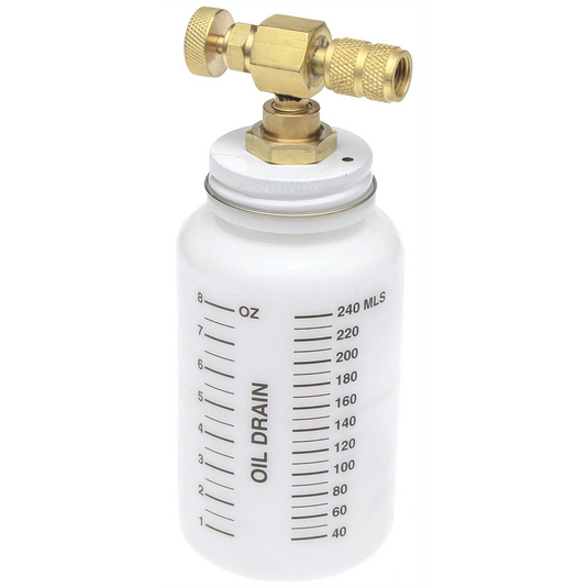 MAHLE Service Solutions Oil Drain Bottle 1/4 FFL 90 Degree