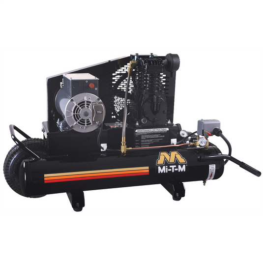 Mi-T-M Single Stage compressor electric Belt Drive 8 Gall