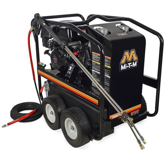 PRESSURE WASHER 3500 PSI HOT WATER GAS 300cc Mi-T-M OHV