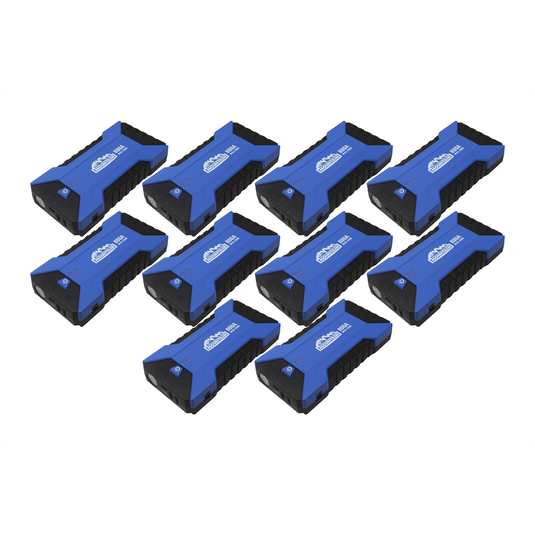 10 pack of Compact jump starter 800 amp; 12-volt; 12;000mAh