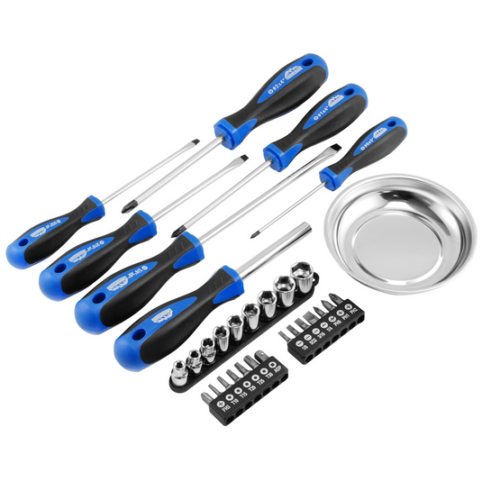 31-PC SCREWDRIVER SET; S2 STEEL PROFESSIONAL QU