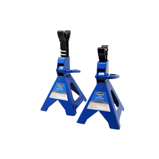 Mountain 3-Ton Ratcheting Jack Stands (PAIR)