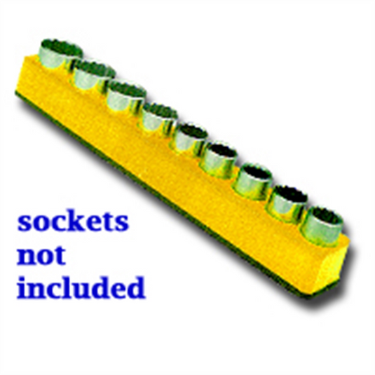 Mechanic's Time Savers SOC HOL 1/2 MAG YELLOW NEON