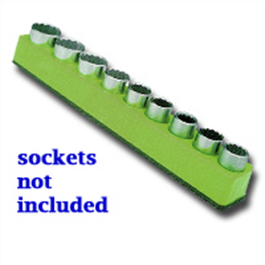 Mechanic's Time Savers SOC HOL 1/2 MAG GREEN NEON