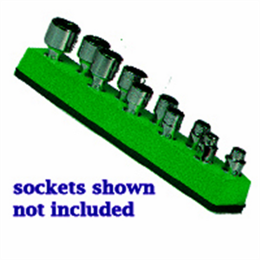 Mechanic's Time Savers SOC HOL 1/4U MAG GREEN NEON