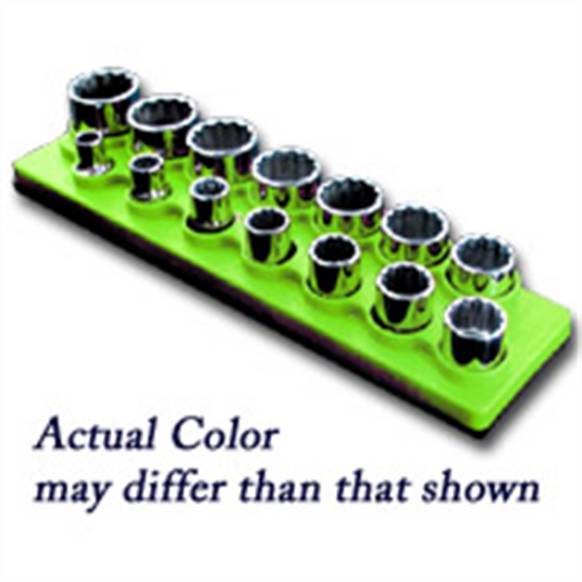 Mechanic's Time Savers SOC HOL 1/2 MAG SAE & METRIC NEON GREEN