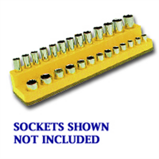 Mechanic's Time Savers SOC HOL 1/4 MAG YELLOW NEON
