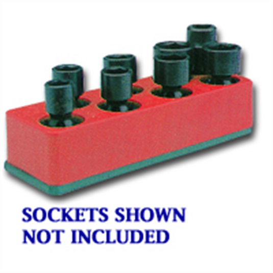 Mechanic's Time Savers SOC HOL 3/8U IMP ROCKET RED 8 HOLE