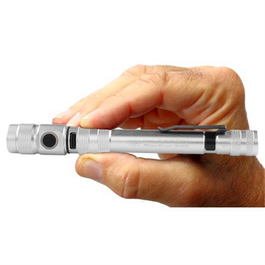 Maxxeon WorkStar 369 Rechargeable LED Zoom Penlight/Inspection Light USB-C; Silver
