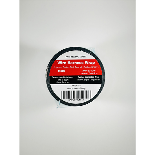 Nairn Polyken 650 Harness Tape 3/4""x100' Black 1 sleeve of 6 rolls