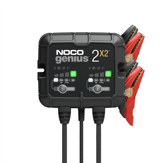 NOCO Company GENIUS2X2 6V/12V 2-Bank; 4-Amp Smart Battery Charger