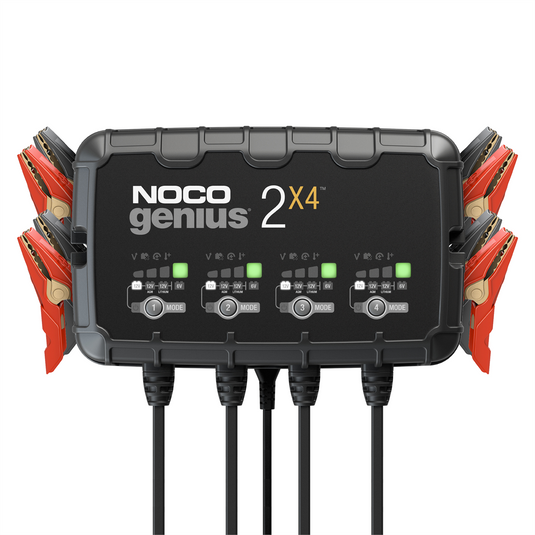 NOCO Company GENIUS2X4 6V/12V 4-Bank; 8-Amp Smart Battery Charger