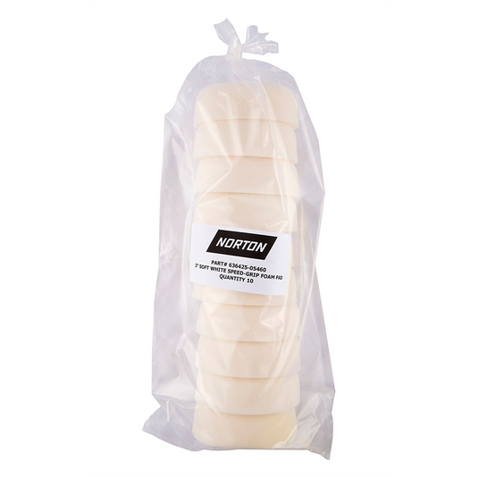 Norton Abrasives 3"" Speed-Grip White Foam Pad