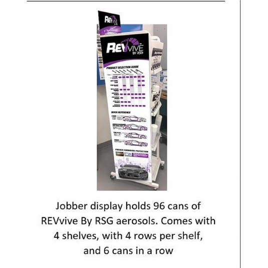 Norton Abrasives Revive Aerosols Jobber Display Rack
