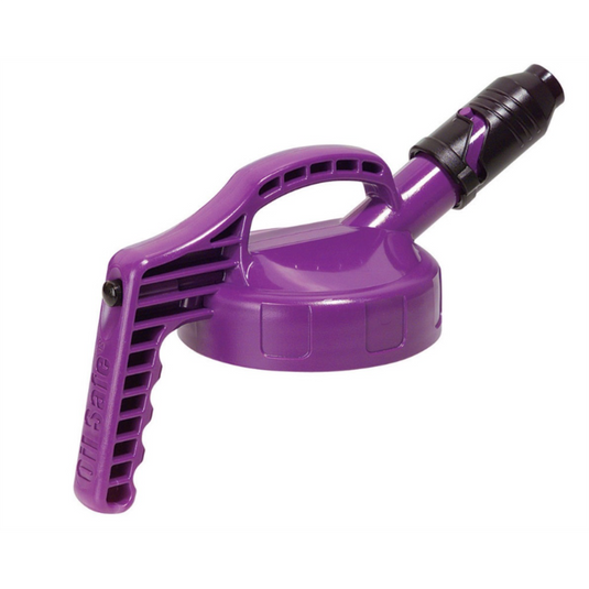 New Pig 5"" Stumpy Purple Spout Lid Fits Oil Safe Containers