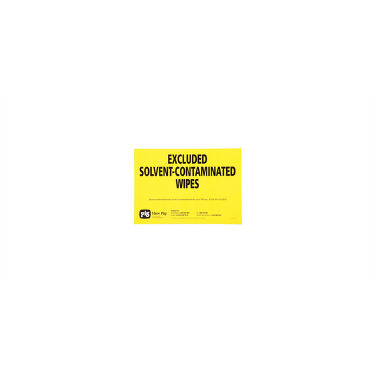 New Pig Solvent Contaminated Wipes Label (Pack of 5)