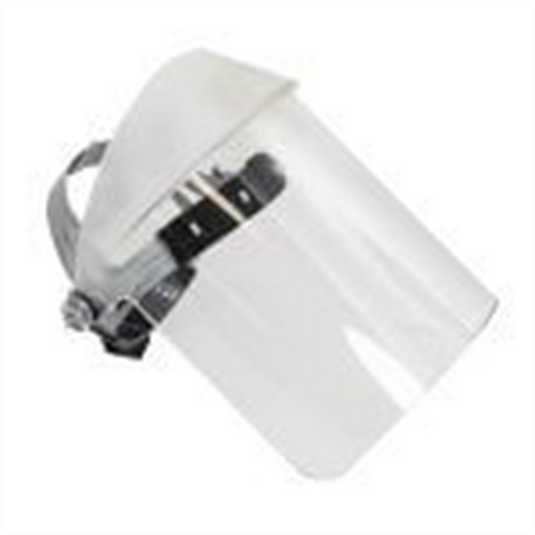 Oberon Face Shield with Ratcheting Headgear - Scratch Resistant Polycarbonate - Window: Clear