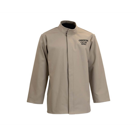Oberon Coat - Arc Flash - 40 Cal CAT&trade; Economy - Color: Khaki -Size: 3XL