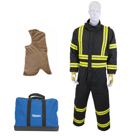 Oberon Suit Kit - Gas Extraction - 8 Second GES8+&trade; - Comes with Coveralls; Balaclava and Carrying Bag - With Escape Strap  - Color: Black - Size: XL Tall