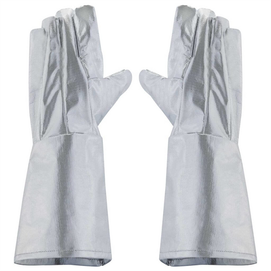 Oberon Gloves - Heat Reflective Aluminized PBI Kevlar - Size: Large