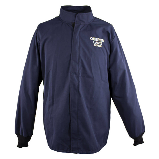 Oberon Coat - Arc Flash - 12 Cal LAN&trade; Series Deluxe - Color: Navy Blue - Size: Large