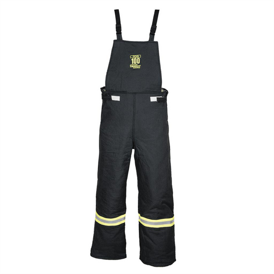 Oberon Bib Overalls - Arc Flash - 100 Cal TCG&trade; Ultralight - With Leg Zippers - Color: Black - Size: XL