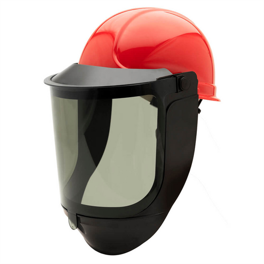 Oberon Face Shield & Hard Cap - Arc Flash - 12 Cal TCG&trade; - EZ Lift - Lens Color: True Color Grey