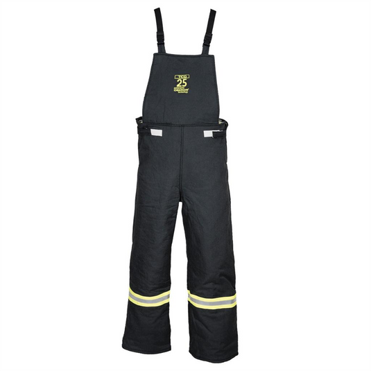 Oberon Bib Overalls - Arc Flash - 25 Cal TCG&trade; - Color: Black - Size: Medium