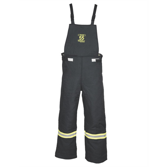 Oberon Bib Overalls - Arc Flash - 55 Cal TCG&trade; - Color: Black - Size: Large