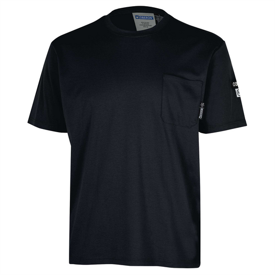 OBERON T-Shirt - 100% FR/Arc-Rated 7 oz Cotton Interlock - Short Sleeves - Navy - Size: S