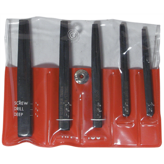 Old Forge 5-PC SCREW EXTRACTOR SET - FLUTED TYPE