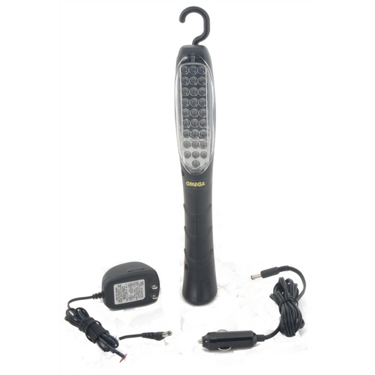 Omega CORDLESS RECHARGEABLE 28 LED WORK LIGHT W/120V AC