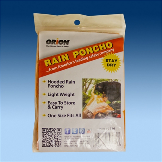 Orion Packaged Rain Poncho