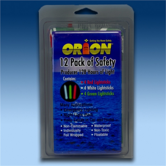 Orion 12 PACK LIGHTSTICKS; 3 Colors