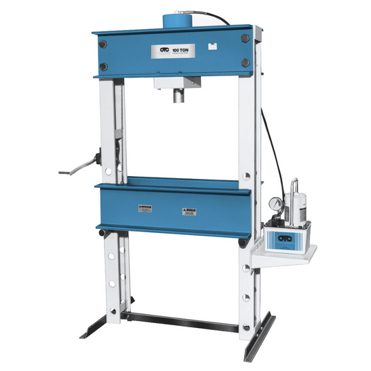 OTC FLOOR PRESS100 TON WITH ELECTRIC /HYDRAULIC PUMP