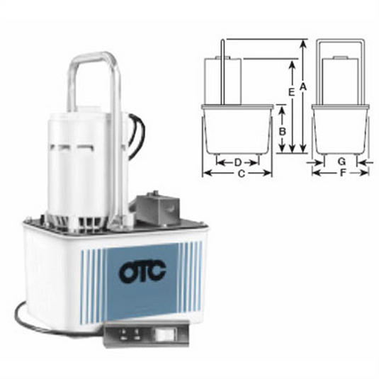 OTC PUMP HYDRAULIC / ELECTRIC 2 STAGE 3POS 4WAY VALVE
