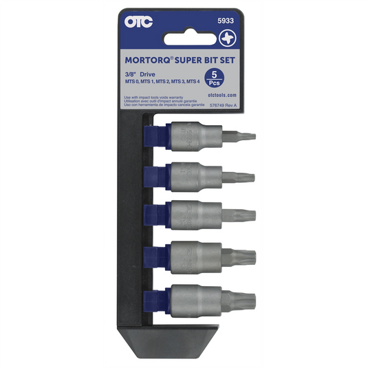 OTC 5 Pc MORTORQ SUPER Bit Socket Set