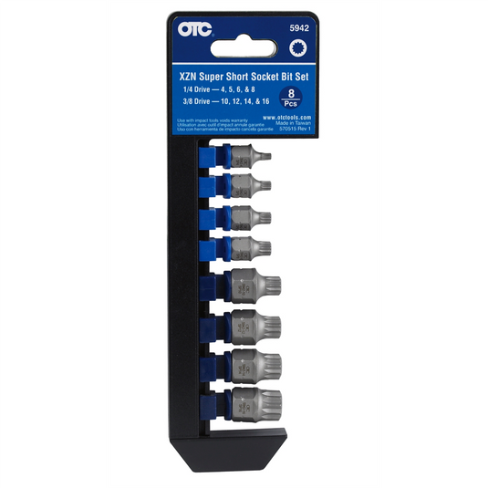 OTC XZN ""Super Short"" Socket Bit Set (8pc)