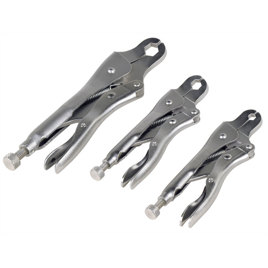 OTC Flare Nut Locking Plier Set; 3 pieces
