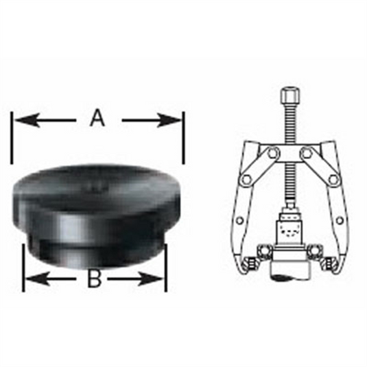 OTC PULLER STEP PLATE ADAPTER 3IN. & 2-1/2IN. DIA
