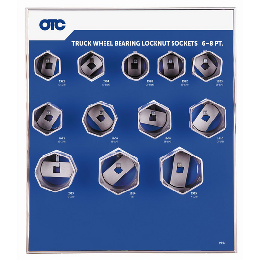 OTC Wheel Bearing Locknut Sockets / board