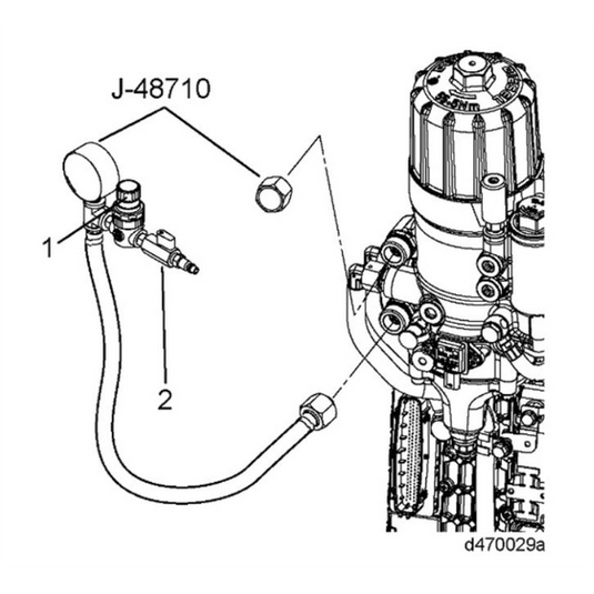 OTC Detriot Diesel Platform System Air Pressure Test Tool for DD13 snd DD15 Fuel Systems