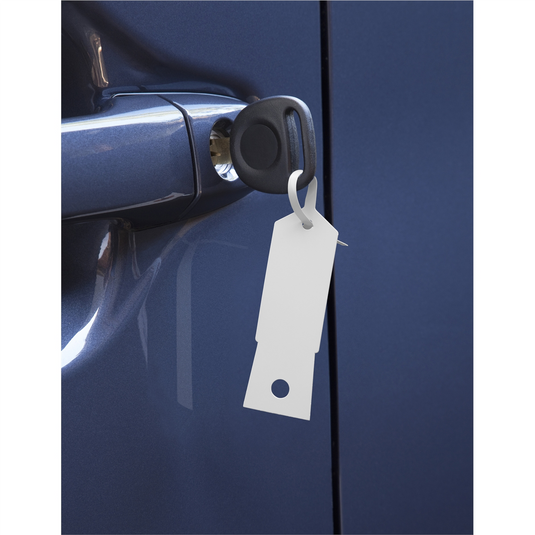 Petoskey Plastics White Plastic Key Tags- 1;000/Box