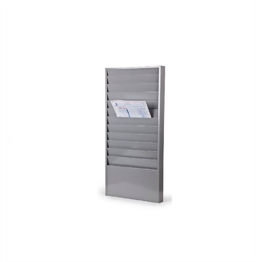 Petoskey Plastics Vert. Rack 12-Pock. Depth 6"" Steel