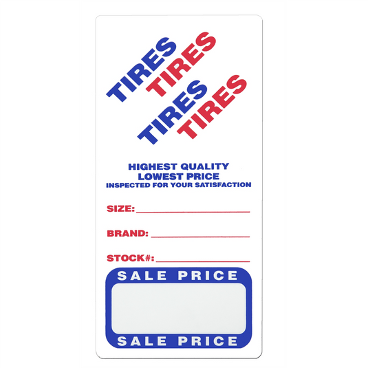 Petoskey Plastics Adhesive Tire Label - 500 per Roll