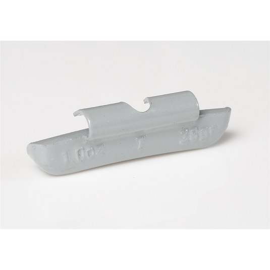 Plombco 0.25 oz T style Plasteel clip-on weight