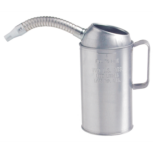 Plews Edelmann MEASURE LIQUID 4 QT. GALV STEEL FLEXIBLE SPOUT