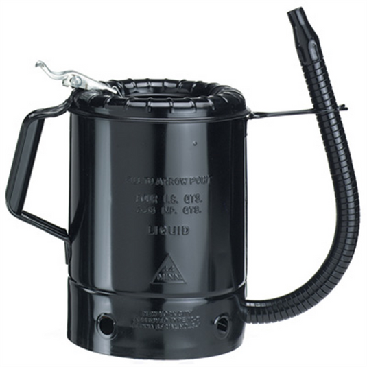 Plews Edelmann MEASURE LIQUID 4 QT. PAINTED STEEL FLEXIBLE SPOUT