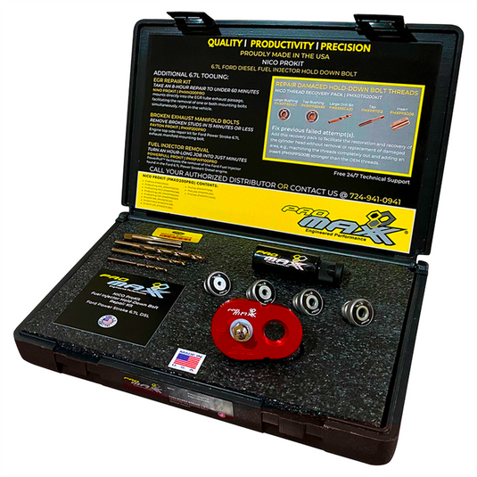 ProMAXX Tool by Milton&trade; Ford 6.7L PwrStrk Fuel Inj Hold-Down Bolt Repair ProKit